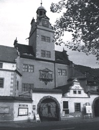 Schloss Annaburg, Reitstiege im Hof des Hinterschlosses