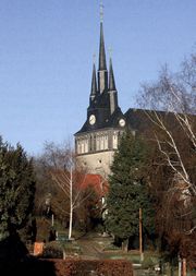 Das Wahrzeichen der Stadt Lommatzsch die St. Wenzelkirche