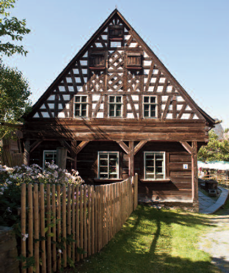 Das Wohnstallhaus Wunderlich im Vogtländischen Freilichtmuseum Landwüst, Foto: Marco Müller