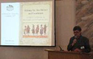 Es spricht René Misterek, Leiter des Stadtmuseums Pirna zum 8. Sächsischen Heimattag in Freiberg