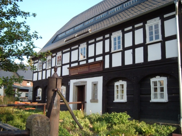 Umgebindehaus und heutige Gastwirtschaft Kleene Schänke