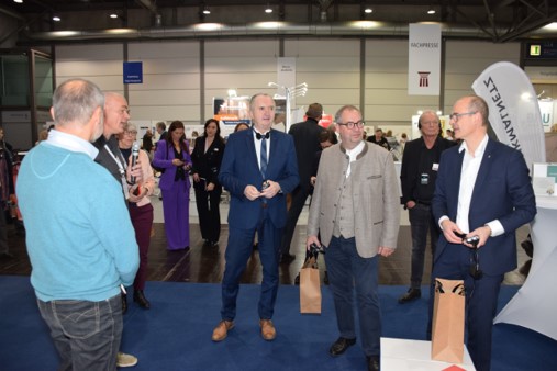 Denkmalmesse 2024 Denkmalnetz Sachsen, Gespräche, Foto: Andreas Krause