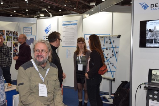 Denkmalmesse 2024 Denkmalnetz Sachsen, Gespräche, Foto: Andreas Krause